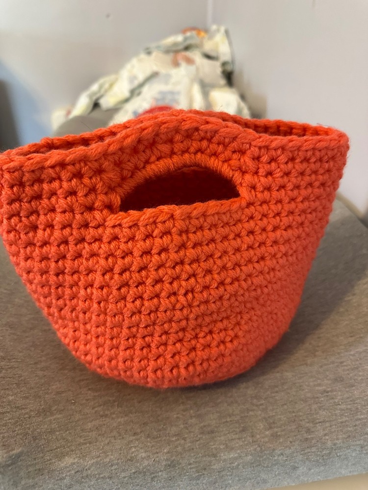 crochet basket 5x7