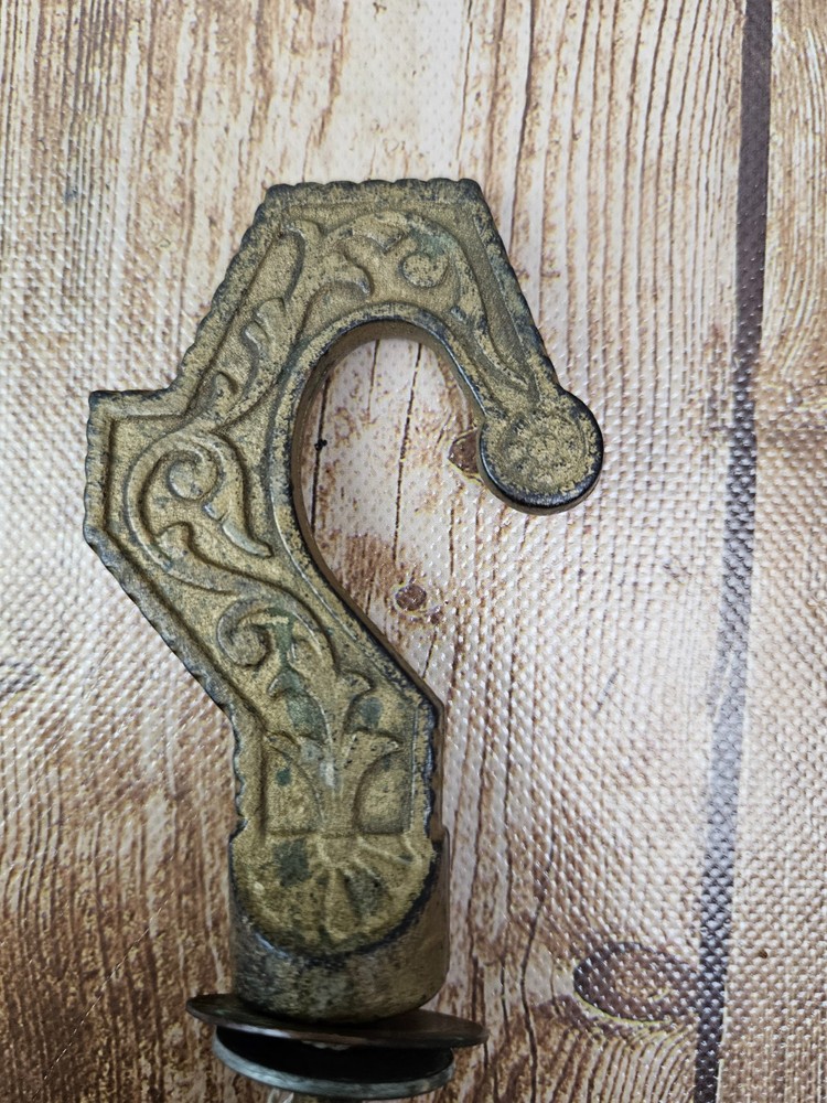 Vintage Victorian Ornate Cast Iron Wall or Ceiling Hook