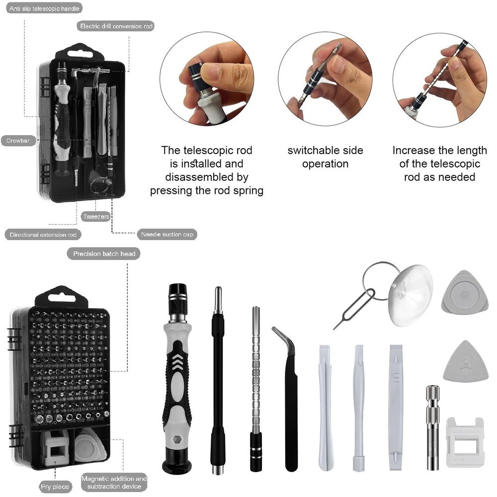 212Pcs 3D Printer Tool Kit with 3D Printer Bring Tool Includes Deburring Idea...