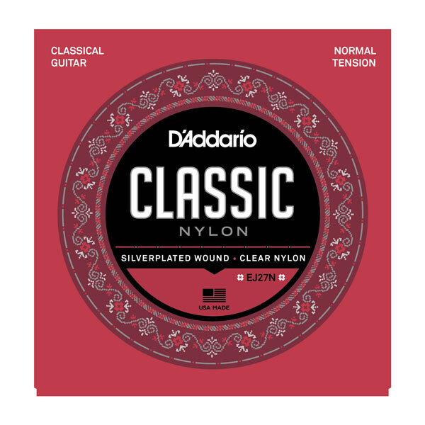 D'Addario EJ27N Student Nylon Classical Guitar Strings normal tension