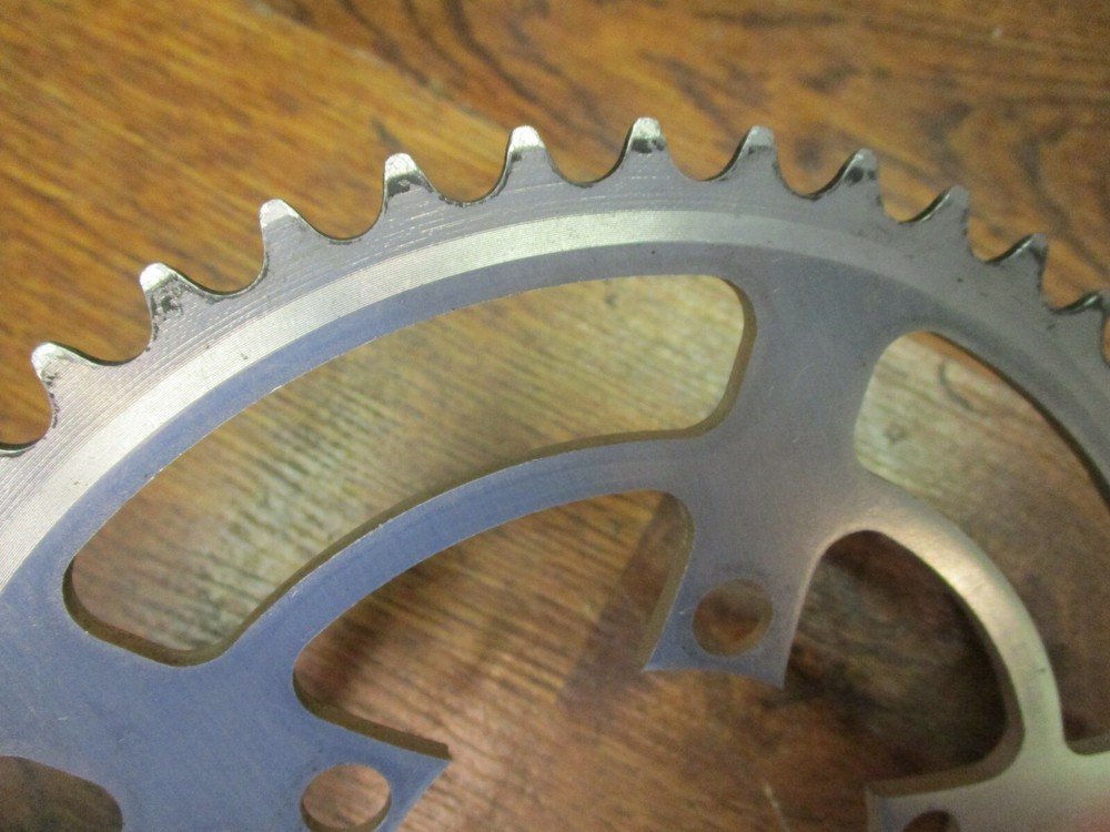 VINTAGE TREVANO 5 BOLT 80 BCD 48T CHAIN RING - SILVER
