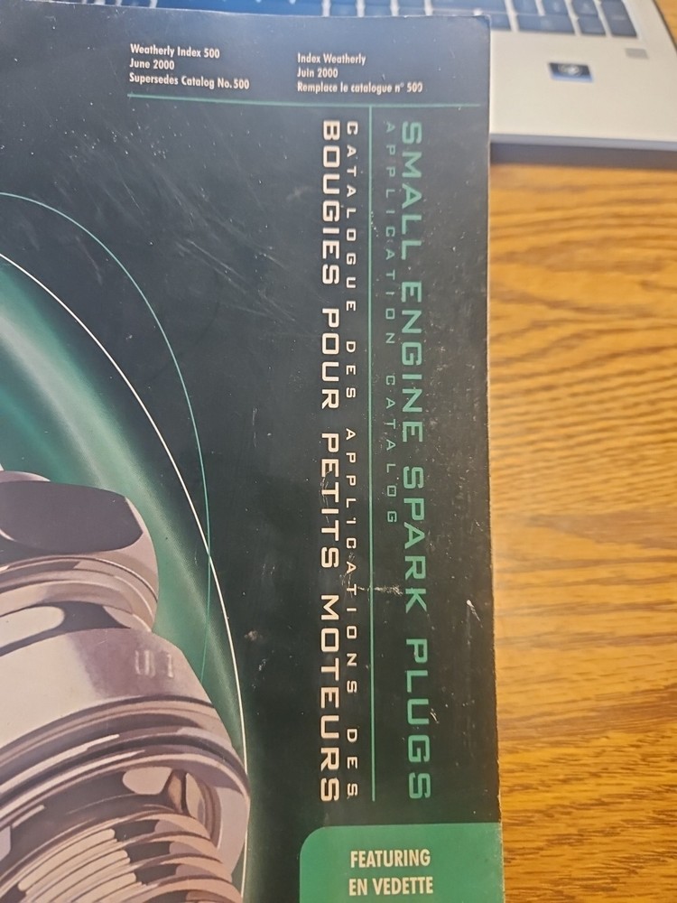 2000 Champion Small Engine Spark Plug Application Catalog