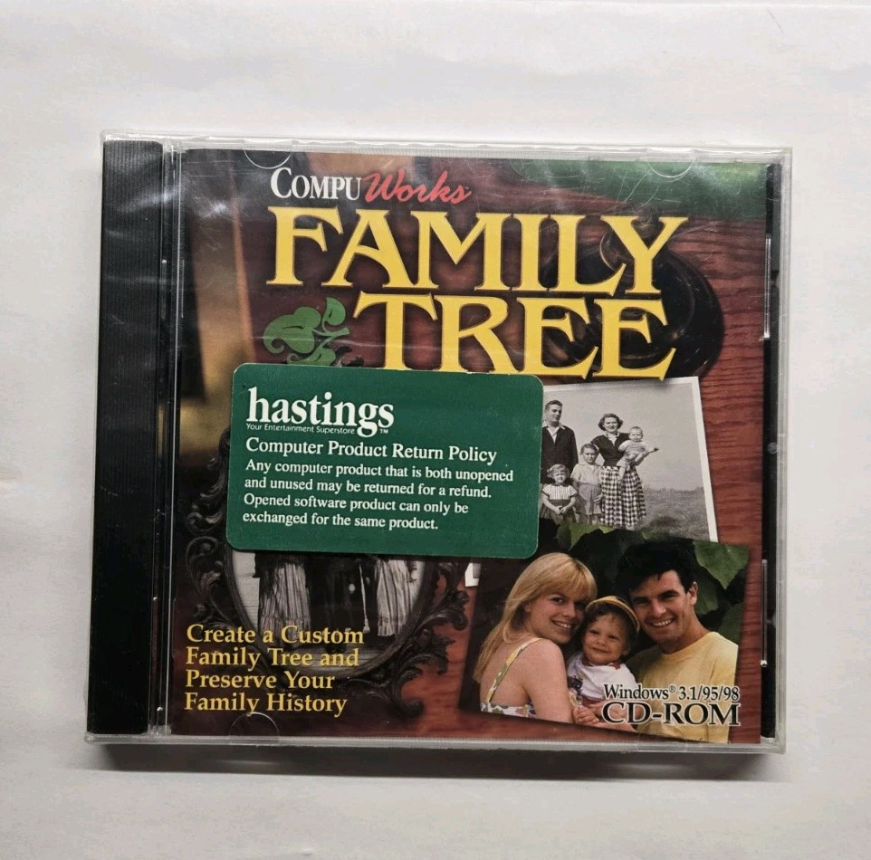 Compuworks Family Tree (PC CD-ROM, 1998)