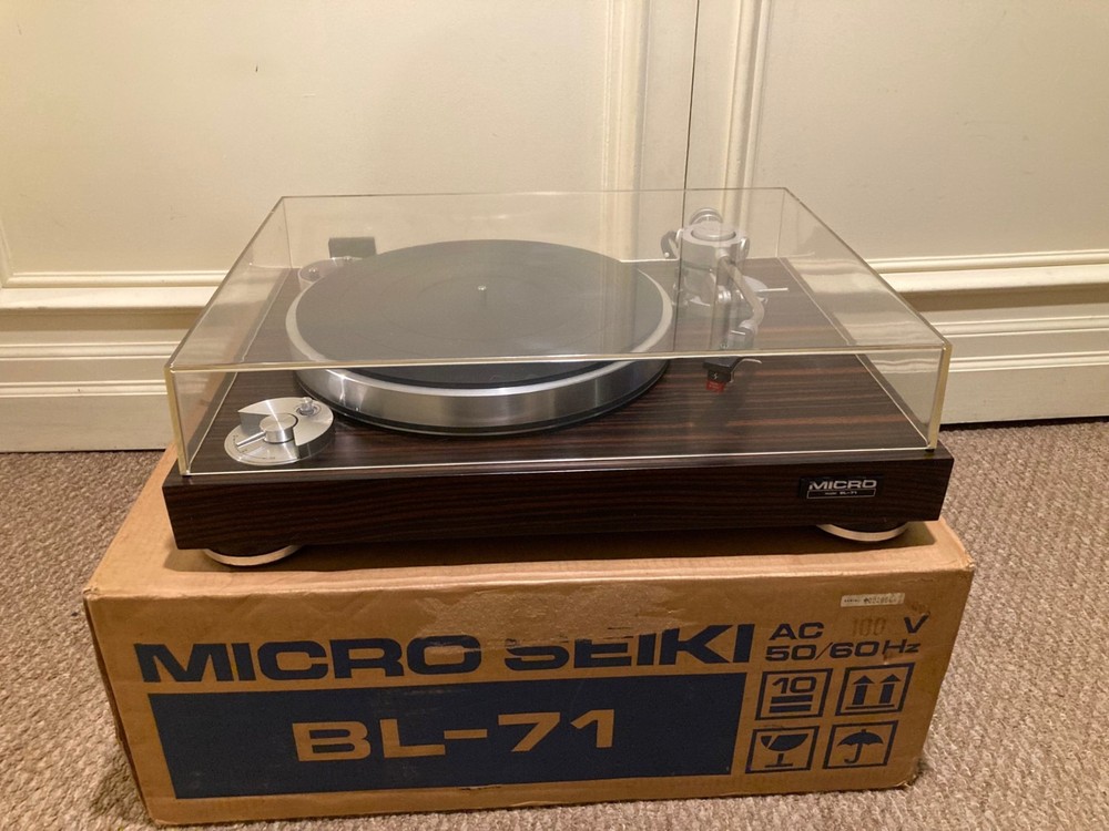 Micro Seiki BL-71 turntable in excellent condition with original box & packaging