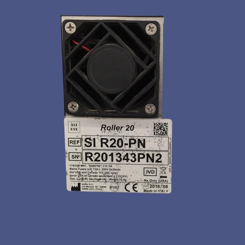 Alifax Stre ref SI R20 PN Roller20 PN ESR; IVD Analyzer