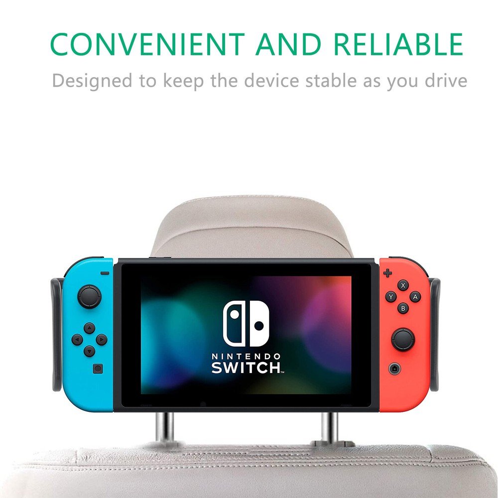 Geekria Car Angle Adjustable Headrest Mount Compatible with Nintendo Switch OLED