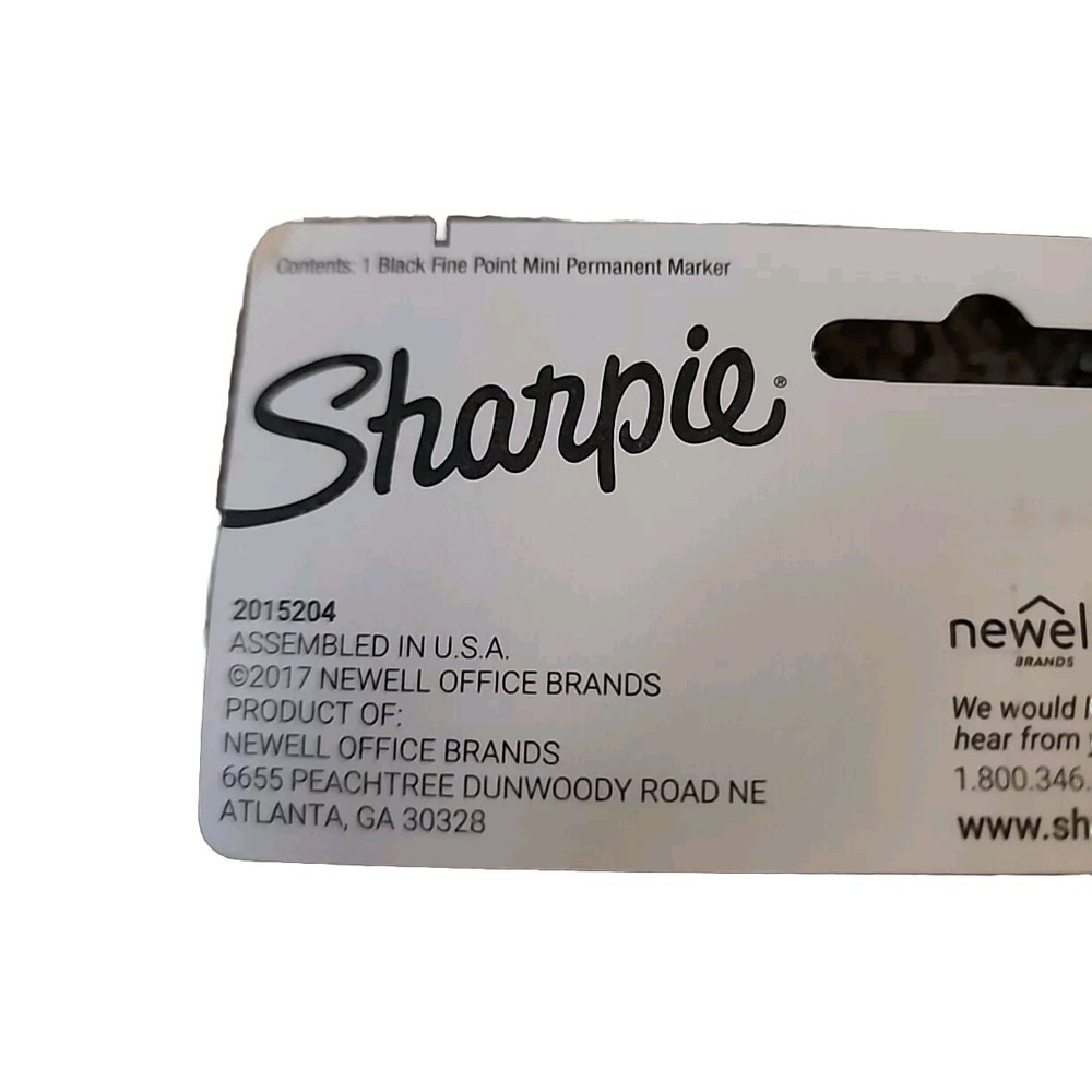 Sharpie 1874245 Mini Permanent Marker Fine Point Black 1 Count