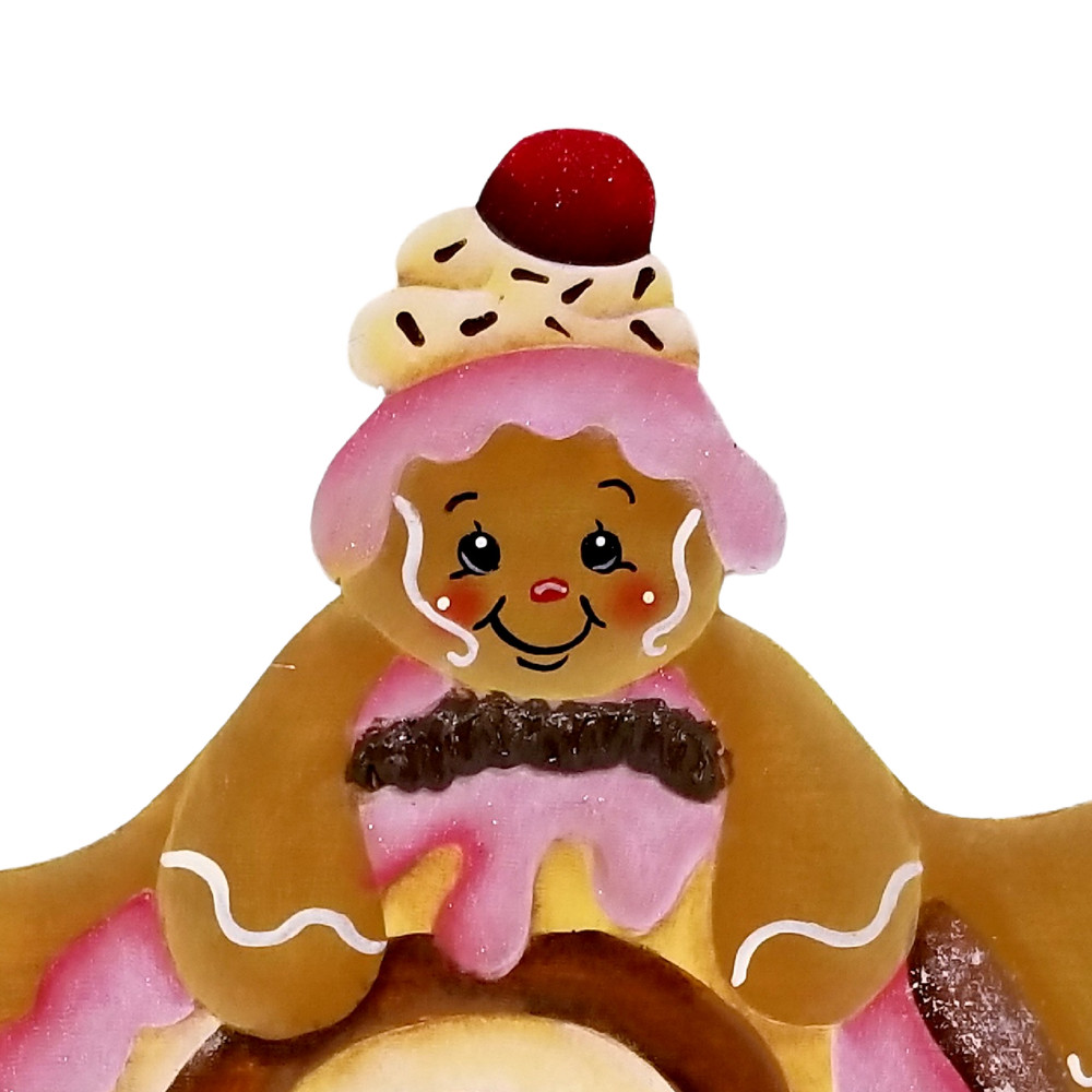 HP Gingerbread with Cinnamon Roll Fridge Magnet, ByBrendasHand