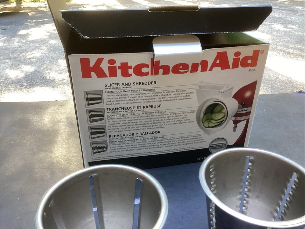 KitchenAid RVSA Rotor Vegetable Slicer Shredder Replacement 4 Attachment Cones