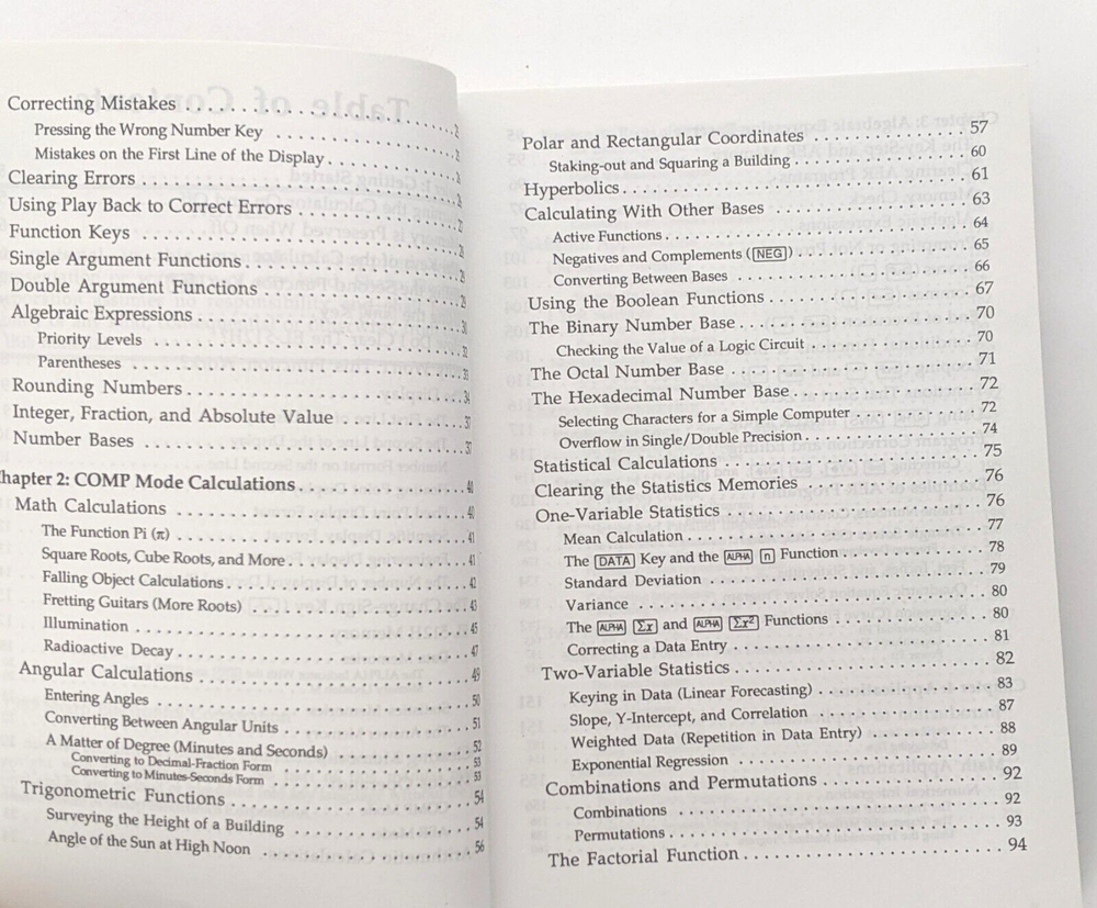 Sharp EL-512H Scientific Calculator Owner's Manual Only