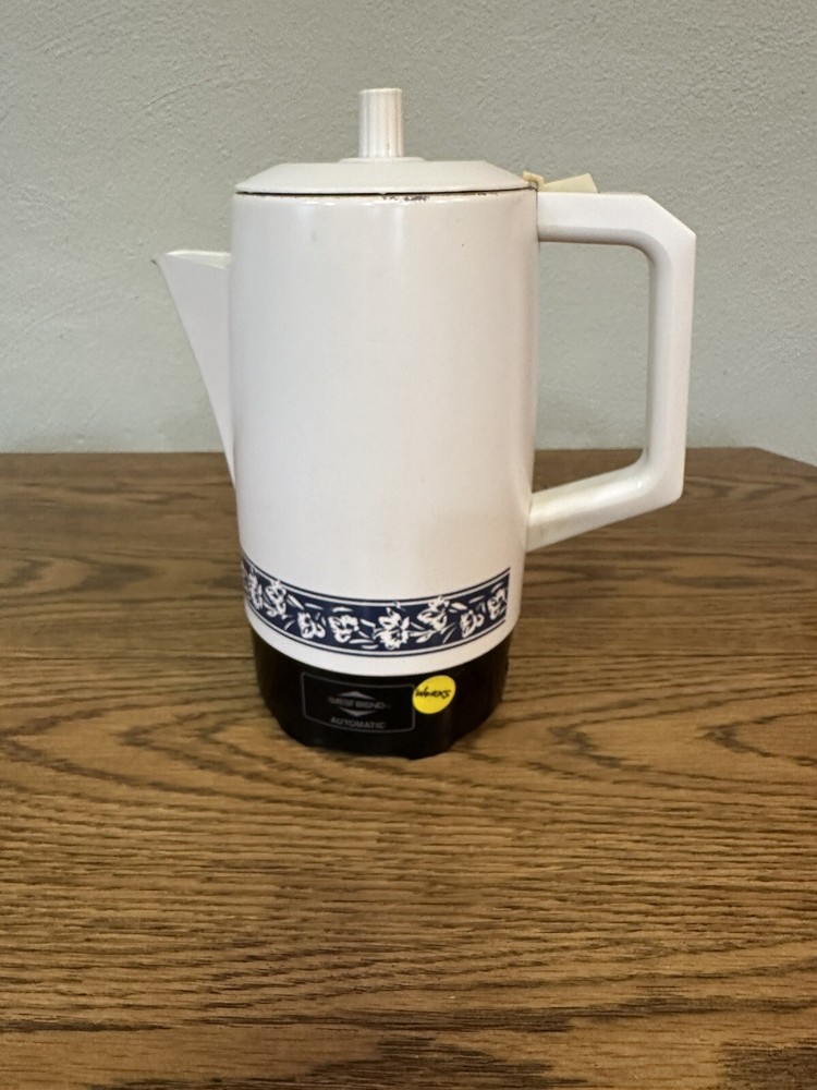 Vintage WEST BEND 9 Cup Coffee Percolator Automatic Maker Model 94028