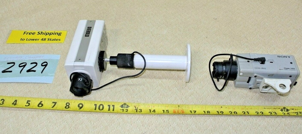 9 pcs. Sony/Diebold Surveillance Security Camera System Hyper HAD FREE SHIP!