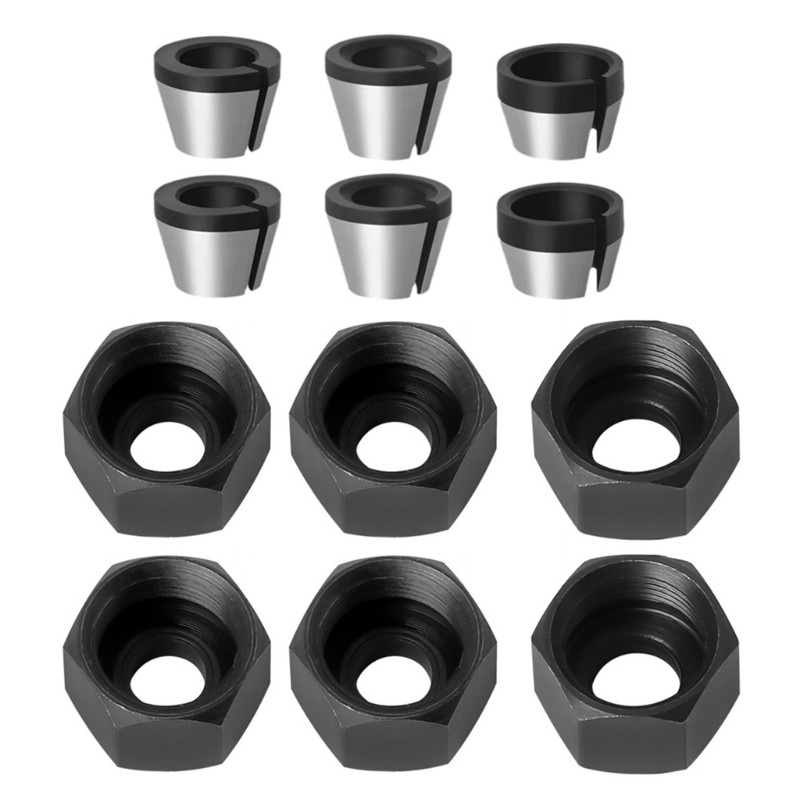 12pcs High Precise M17 Collet Set for Woodworking Tool with Enhances Durability