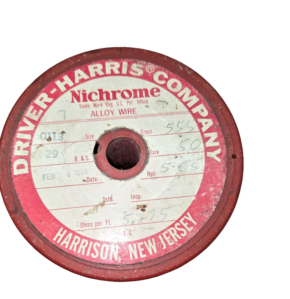 NICHCROME # 29 WIRE  ( 30 FEET )  PER LOT