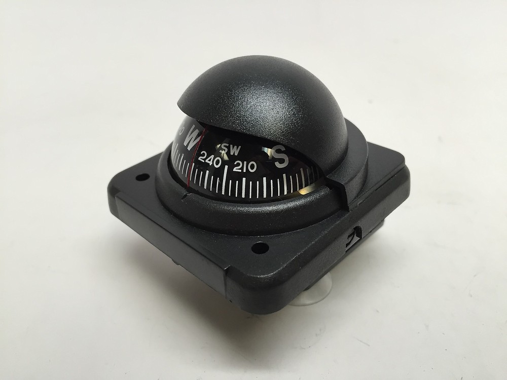 MARINE BOAT BLACK BRACKET & SUCTION CUPS ADJUSTABLE BUILT-IN COMPENSATION SYSTEM