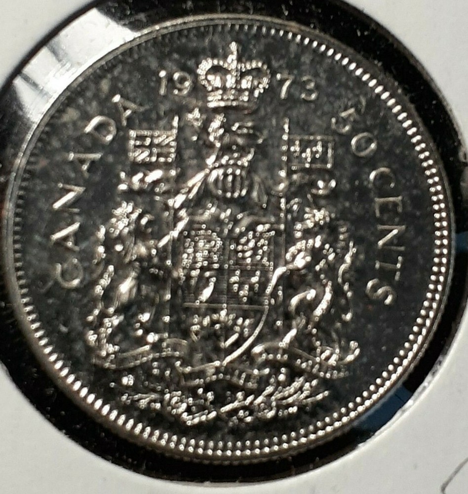 1973  FIFTY CENTS  CANADA   PROOF LIKE KM 75.1