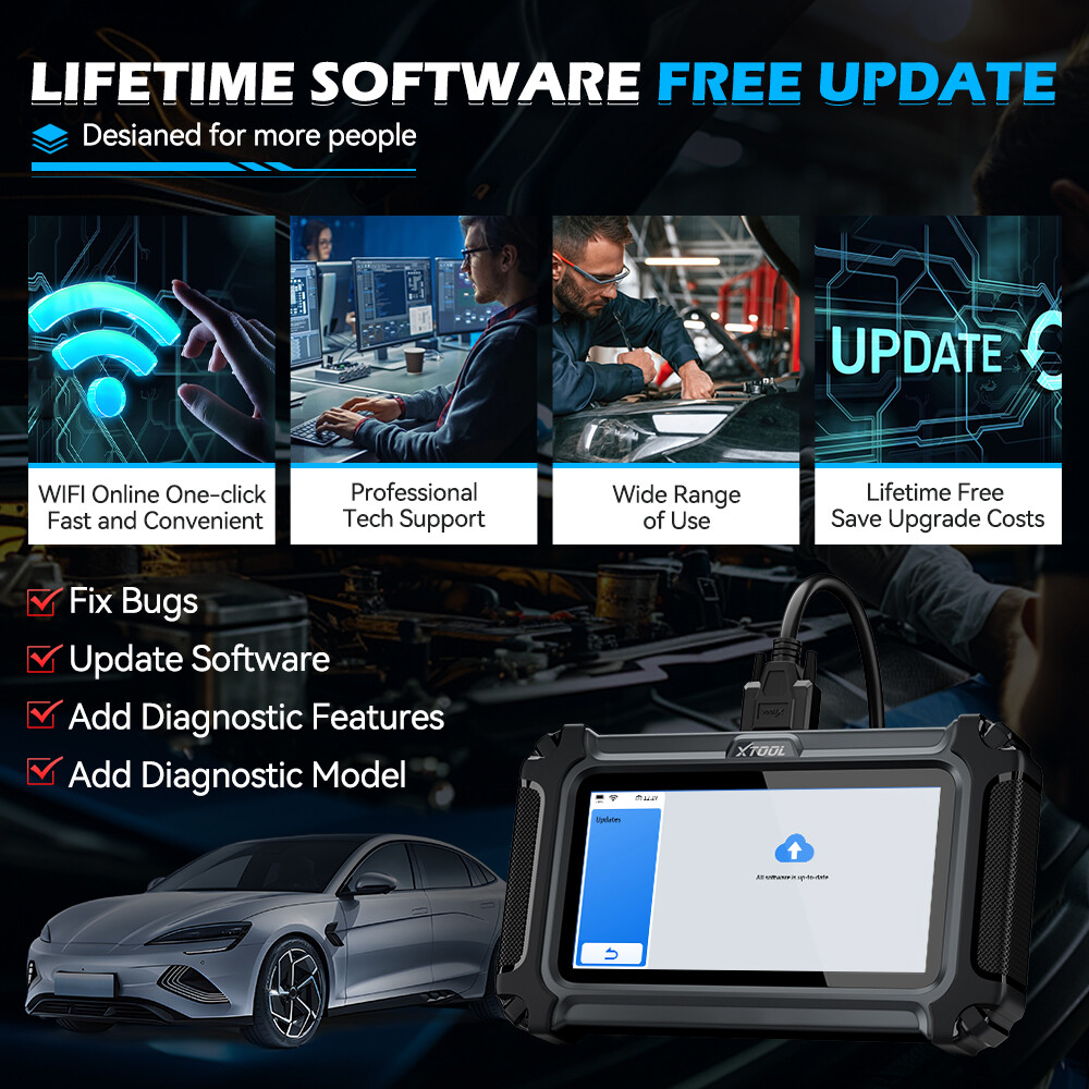 🔥2025 NEWEST XTOOL D6 OBD2 Scanner Code Reader Full System Car Diagnostic Tool