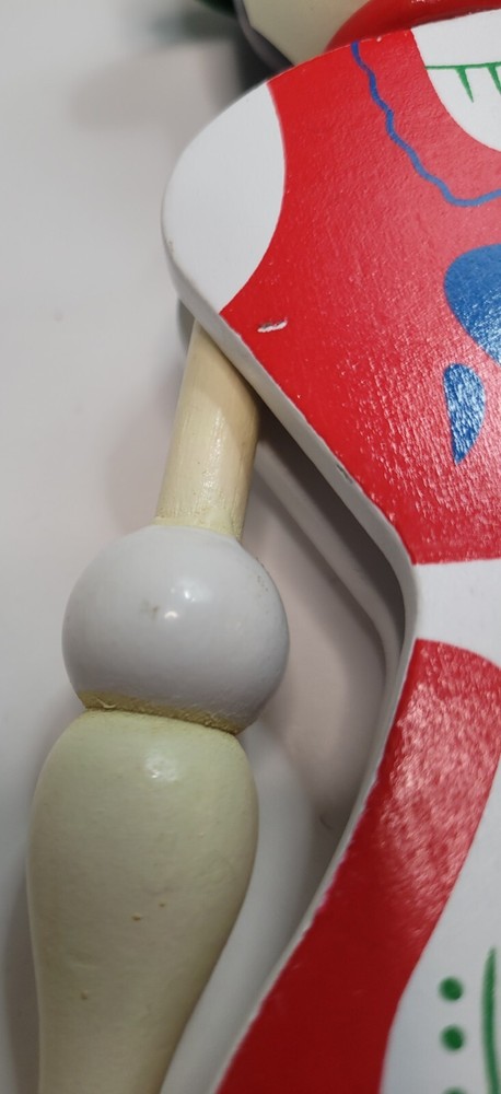 Wooden Pull String Toy Jumping Jack Figure Pull String Marionette