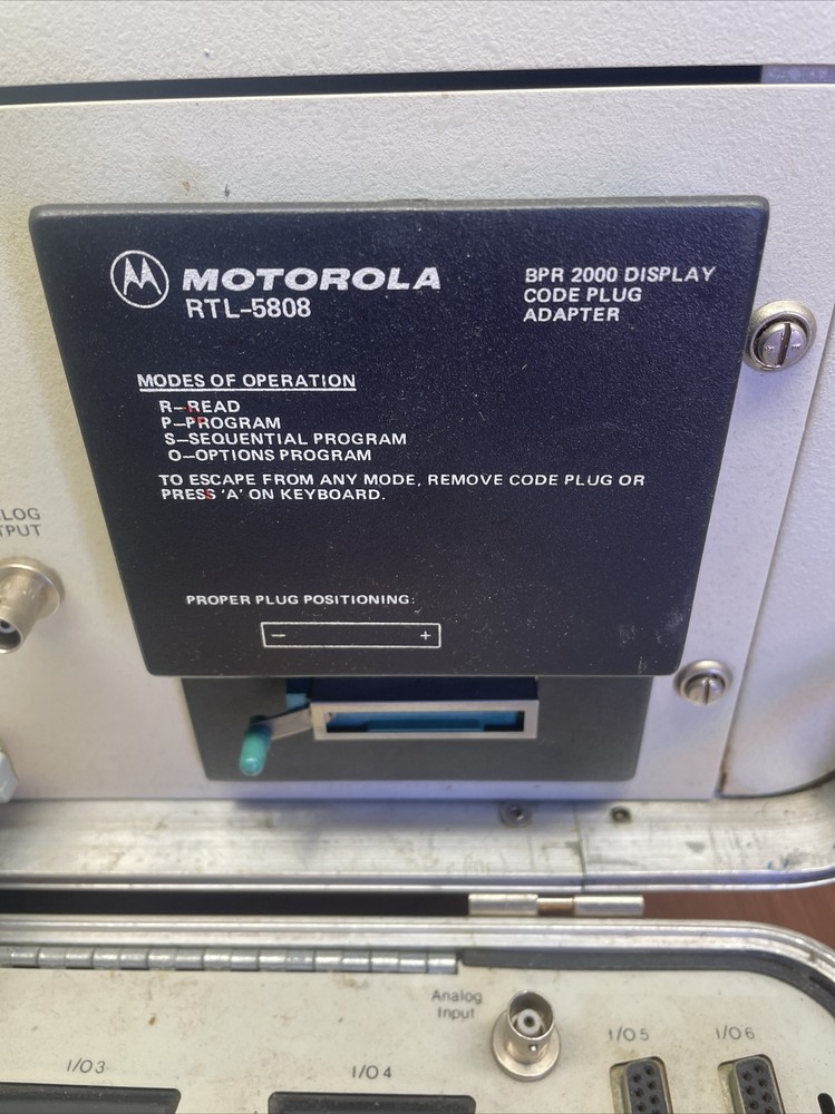 Motorola Reader/Programmer RTL-5808 Digital Analyzer/Controller