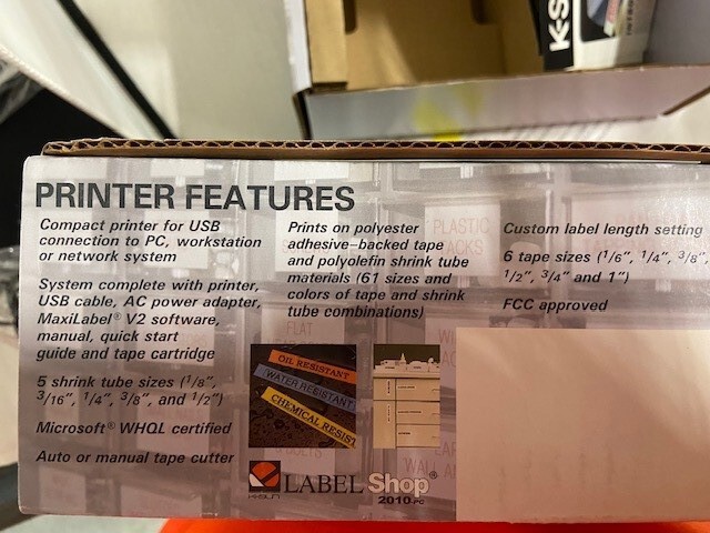 K-Sun Label Shop 2010PC Machine (2010-PC) Label Printer - NEW