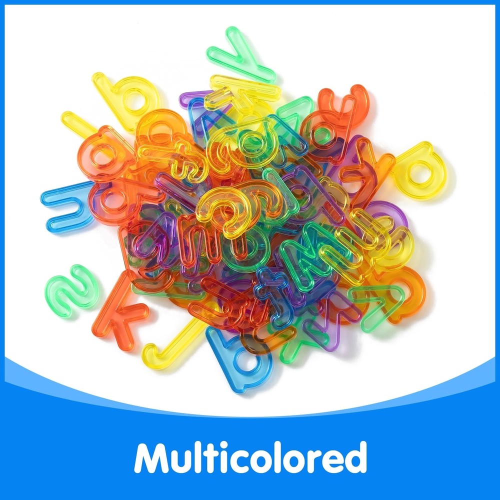 78 Pcs Translucent Lowercase Letters - Plastic Alphabet Letters - Light Table...