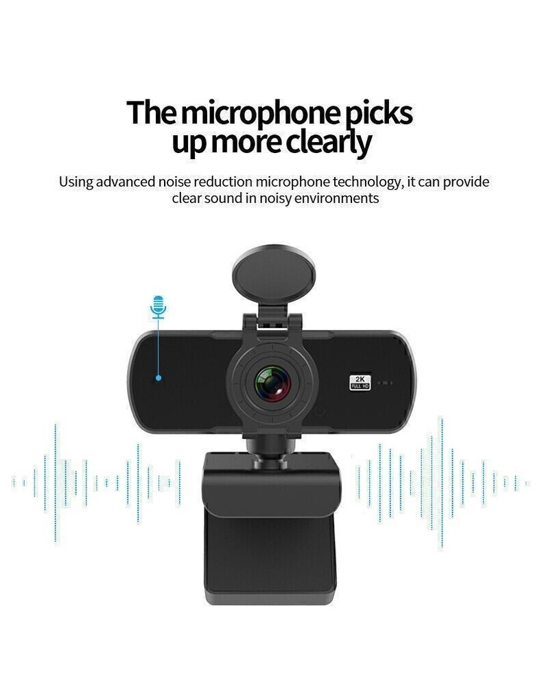 2040*1080P Webcam PC WebCamera with Microphone for Live Broadcast Video Calling