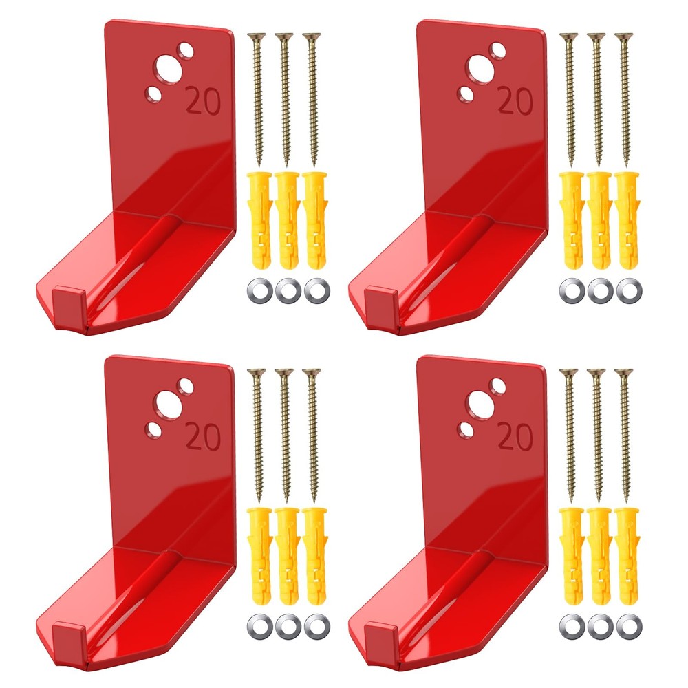 4 Pack Fire Extinguisher Mounts & Brackets, Fire Extinguisher Wall Hook Holder H