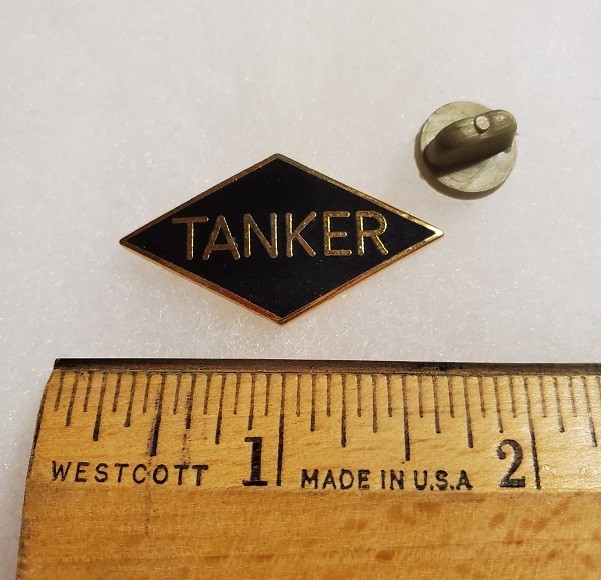 TANKER HAT PIN, ARMY, ARMOR, ARMORED, NEW!