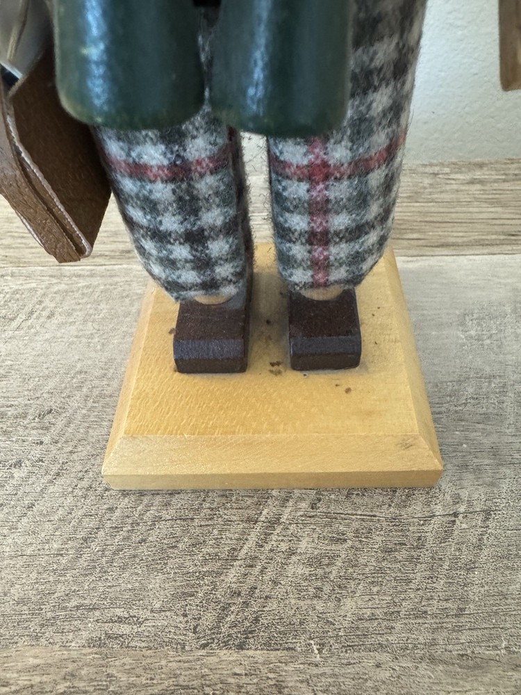 Steinbeck Volkskunst Nutcracker Sherlock Holmes Vintage Missing Pipe German