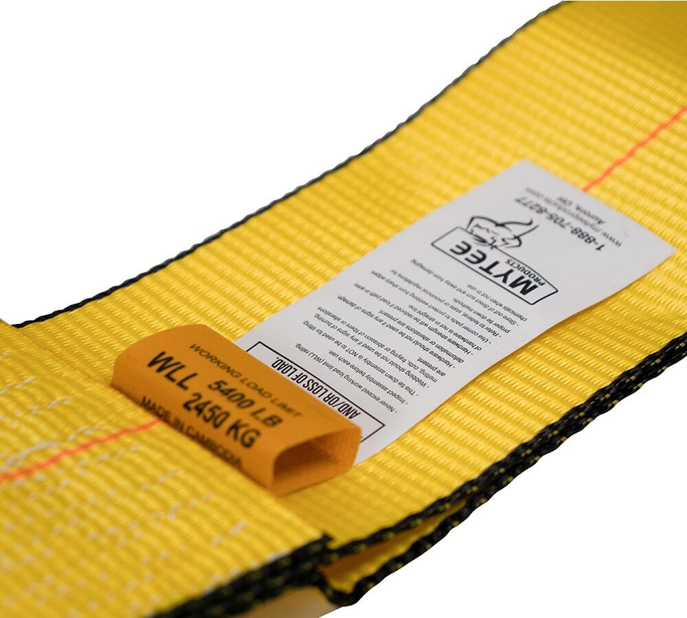 20 Pack 4"x5' Roll Off Container Winch Strap with Flat Hook 5400 # WLL Bolt-On