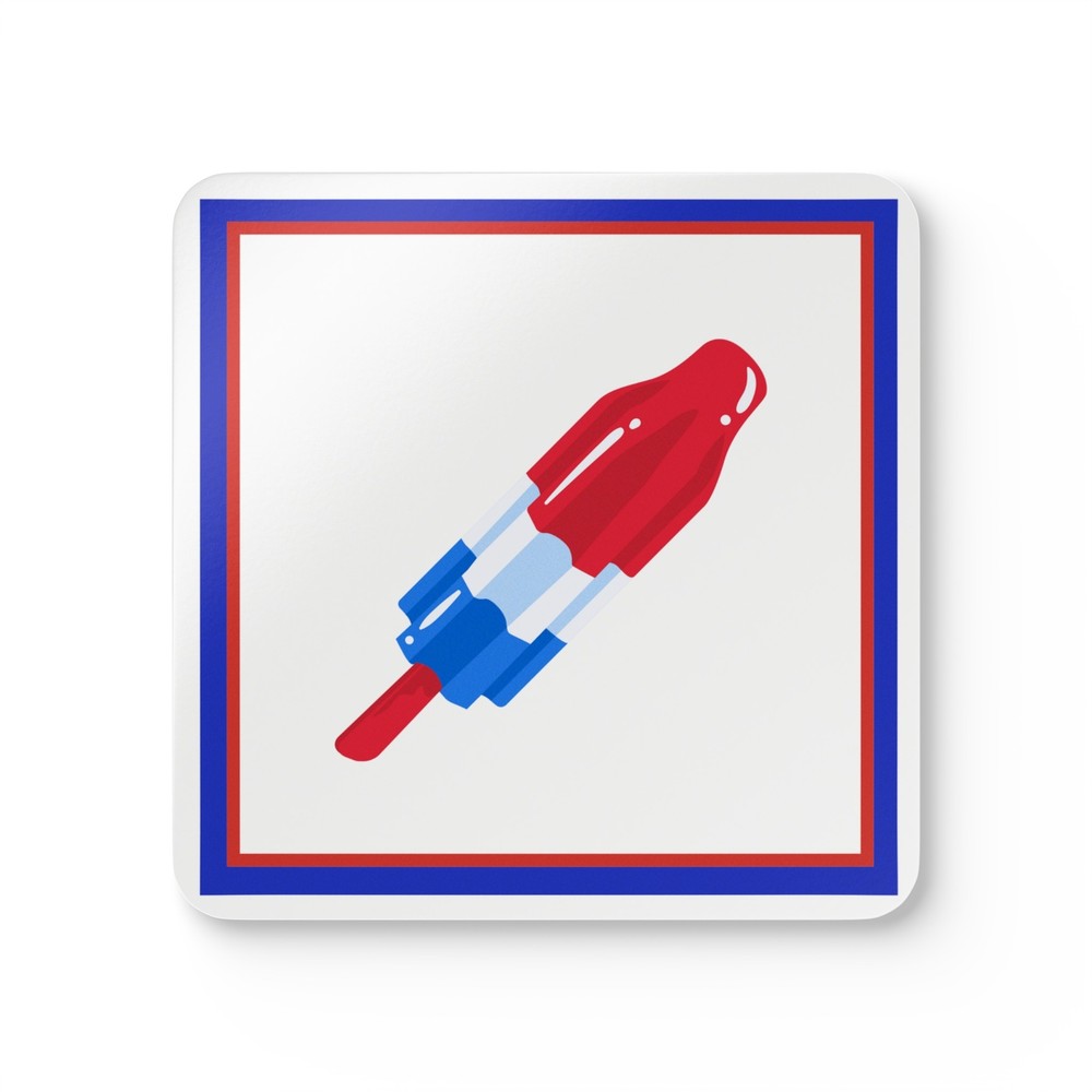 Rocket Pop Patriotic Corkwood Coaster Set