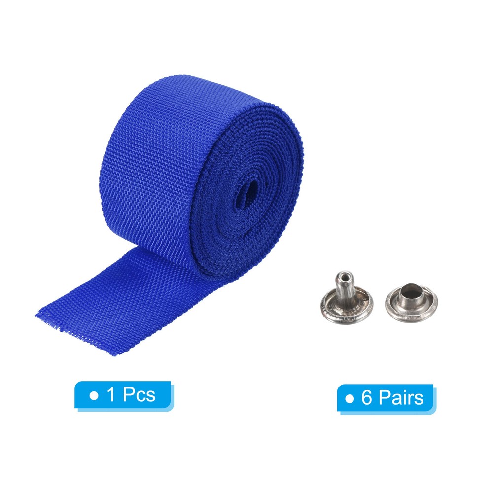 10Ft*45mm Polyester Rope Protector Cable Cover Rope Protective Sleeve Blue