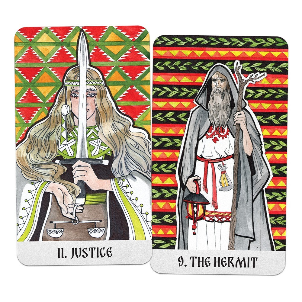 Hutsul Tarot, 78 Cards Deck, Ukrainian Tarot