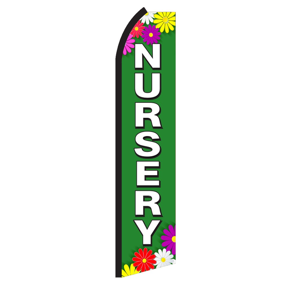 Nursery Flag Flutter Feather Banner Swooper