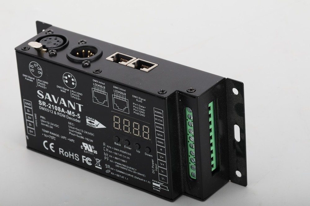 Savant SR-2108A-M5-5 DMX512 & RDM Decoder