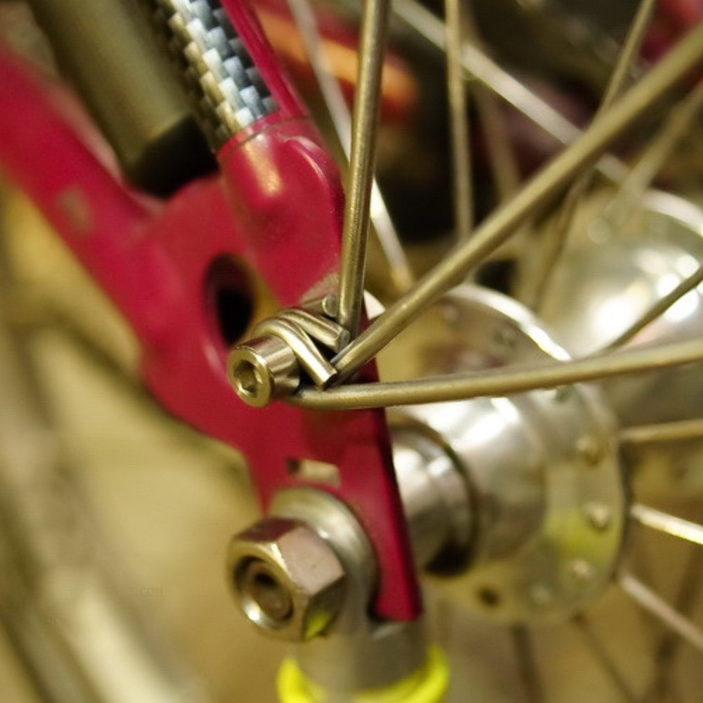 Brompton Bicycle Front & Rear / L or R type Titanium Mudguard Stay Set