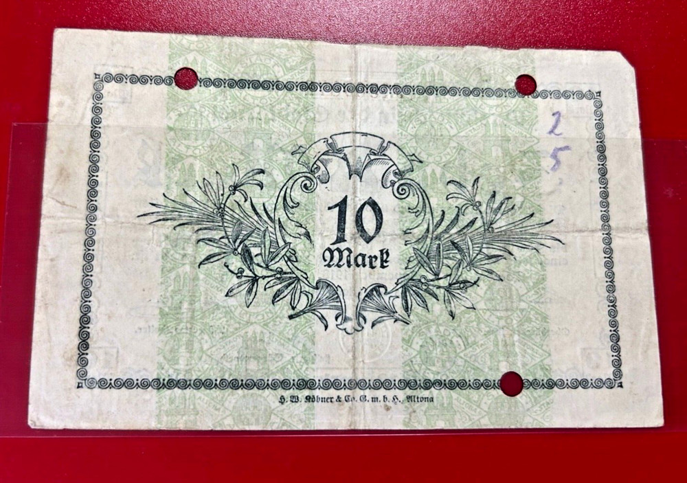 1919 10 MARKS GERMANY BANKNOTE