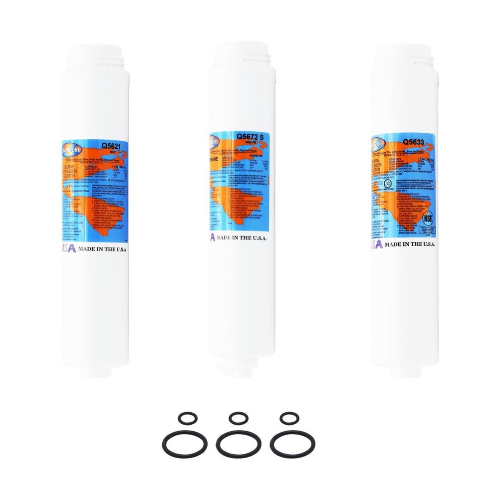 PuROTwist 3000 RO Filter Replacement Kit with 50 GPD Membrane