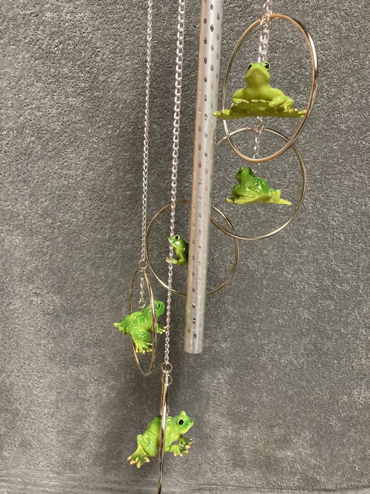 Plastic Frog Wind Chime