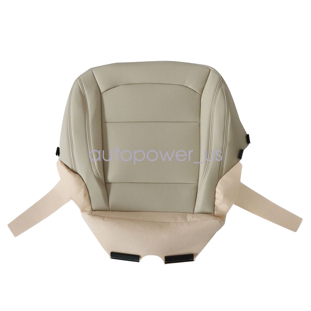 For 2016-2019 Ford Explorer Front Bottom Replacement Perf Leather Seat Cover Tan