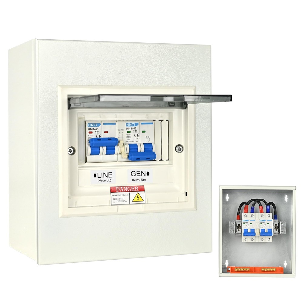 Transfer Switch for Home Generator, Upgraded 63 Amp Generator Transfer...