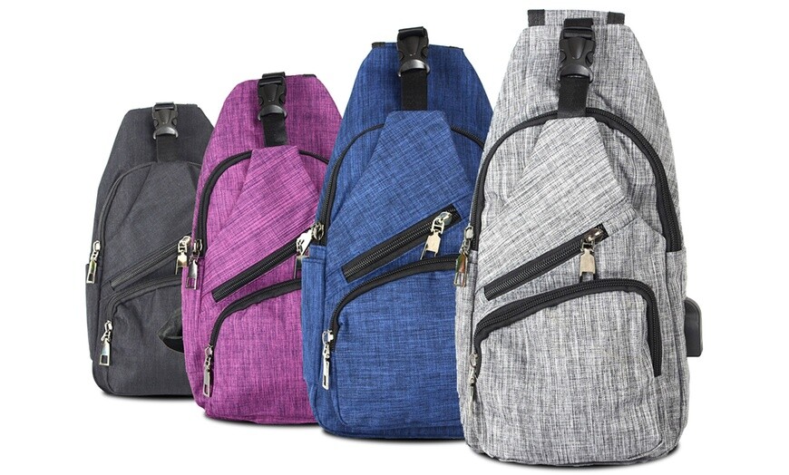 NU pouch anti-theft sling backpack