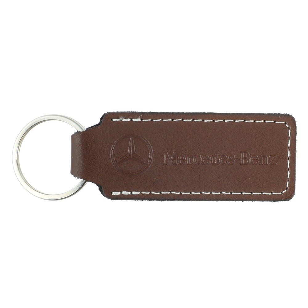 Mercedes Leather Key Ring Brown