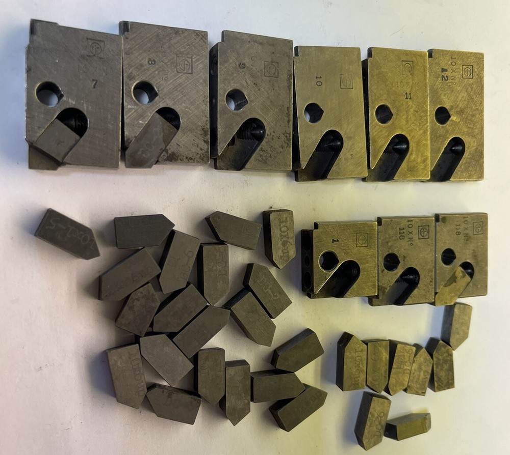 10X Boring Tools, 9 Double Edge Blade Blocks & 29 inserts G&L Davis Tools(24MY87