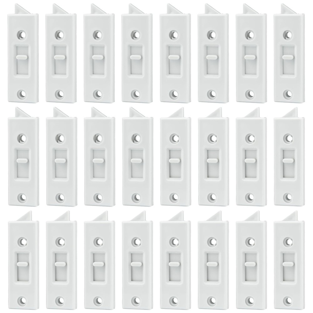 24 Pcs Window Latch Locks Spring Loaded Tilt 24 PCS, White