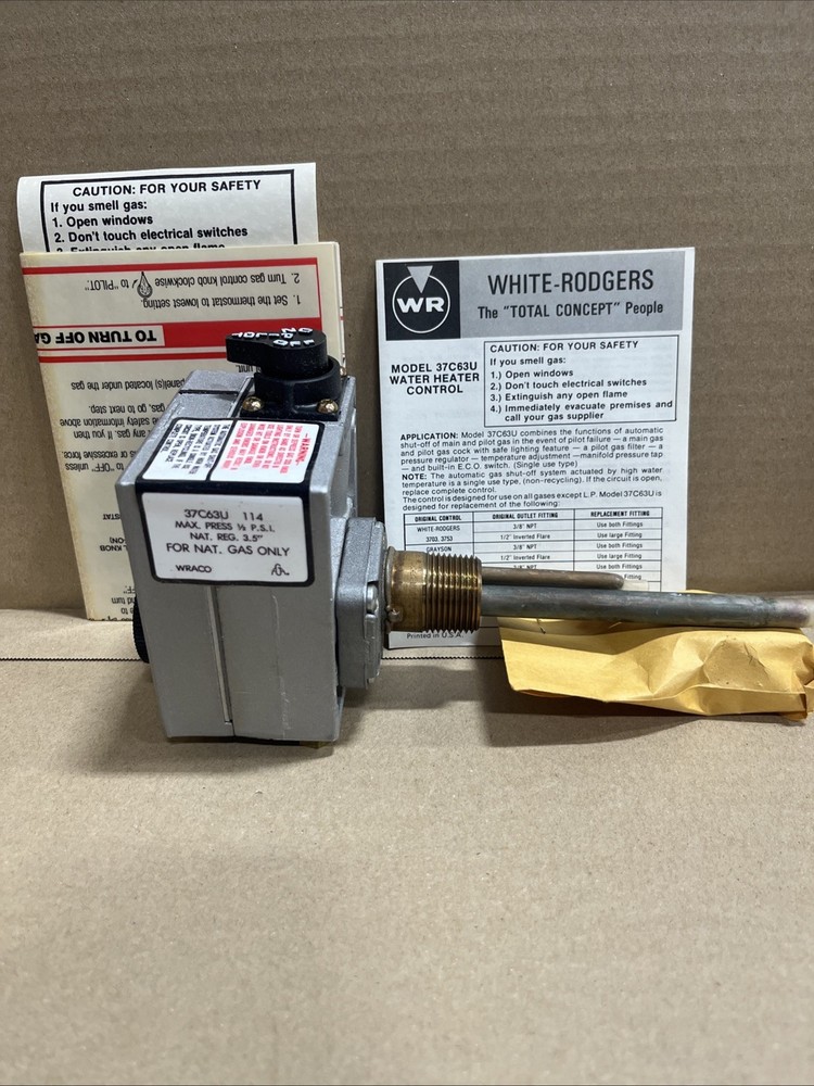 White Rodgers 37C63U-114 Water Heater Control - Natural Gas
