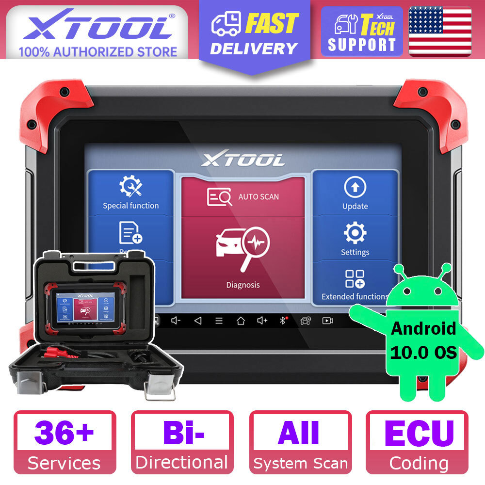 XTOOL D7 OBD2 Scanner Bi-Directional All System Diagnostic Auto Scan E.CU Coding