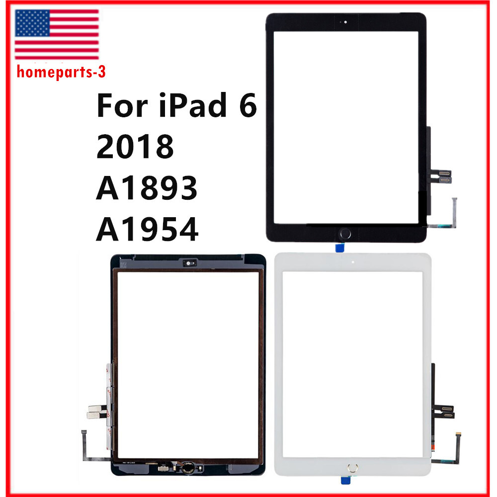 For iPad 6 6th 2018 A1893 A1954 Panel Touch Screen Replacement / Home Button