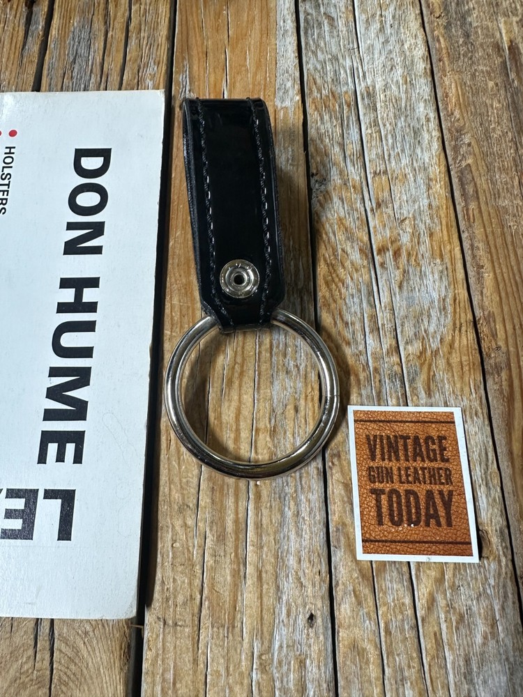 Don Hume Black Clarino Gloss Flashlight Ring Holder 2" Diameter Nickel Hardware