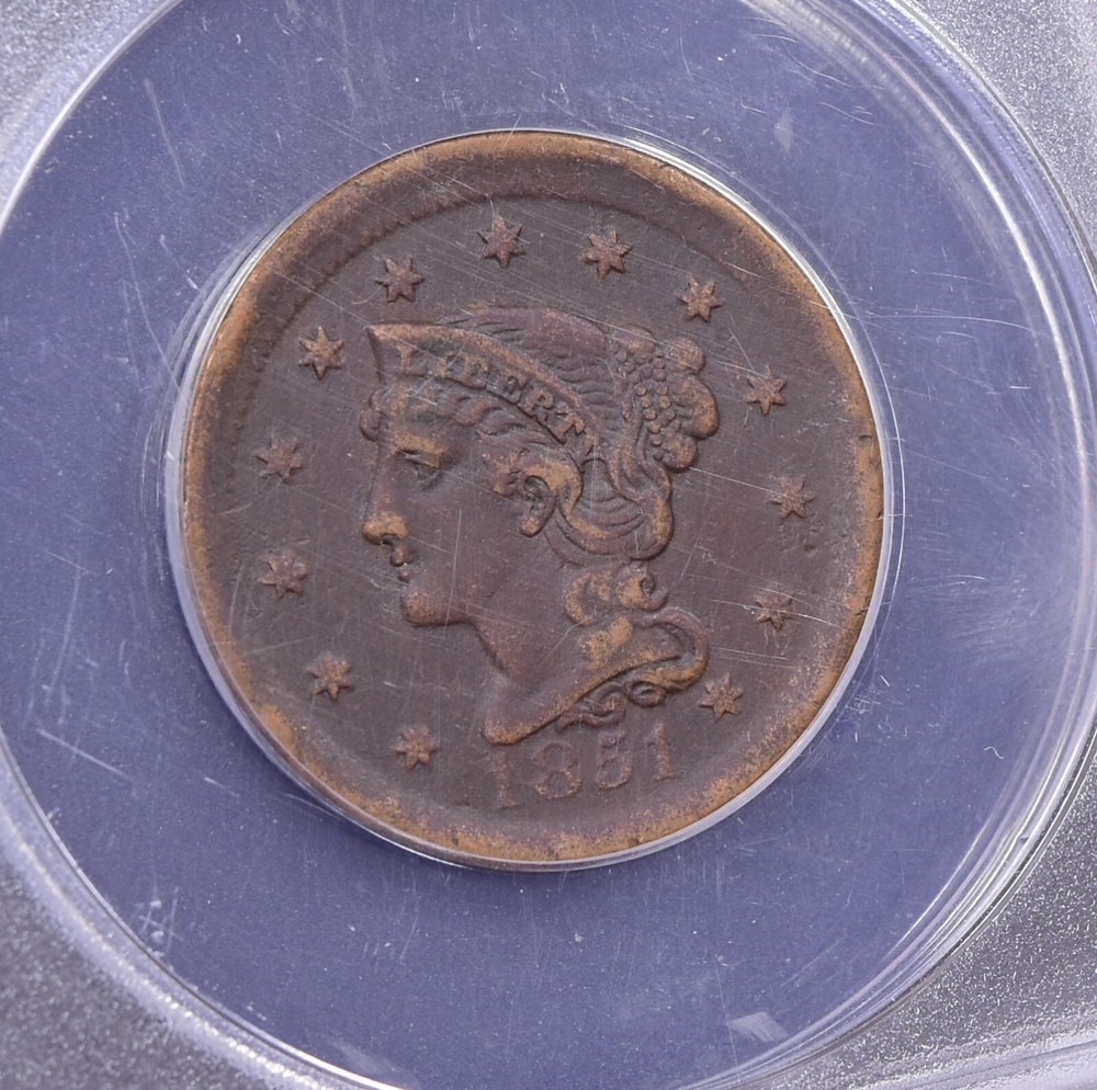 1851 Large Cent - ANACS VF30 (56925-L)